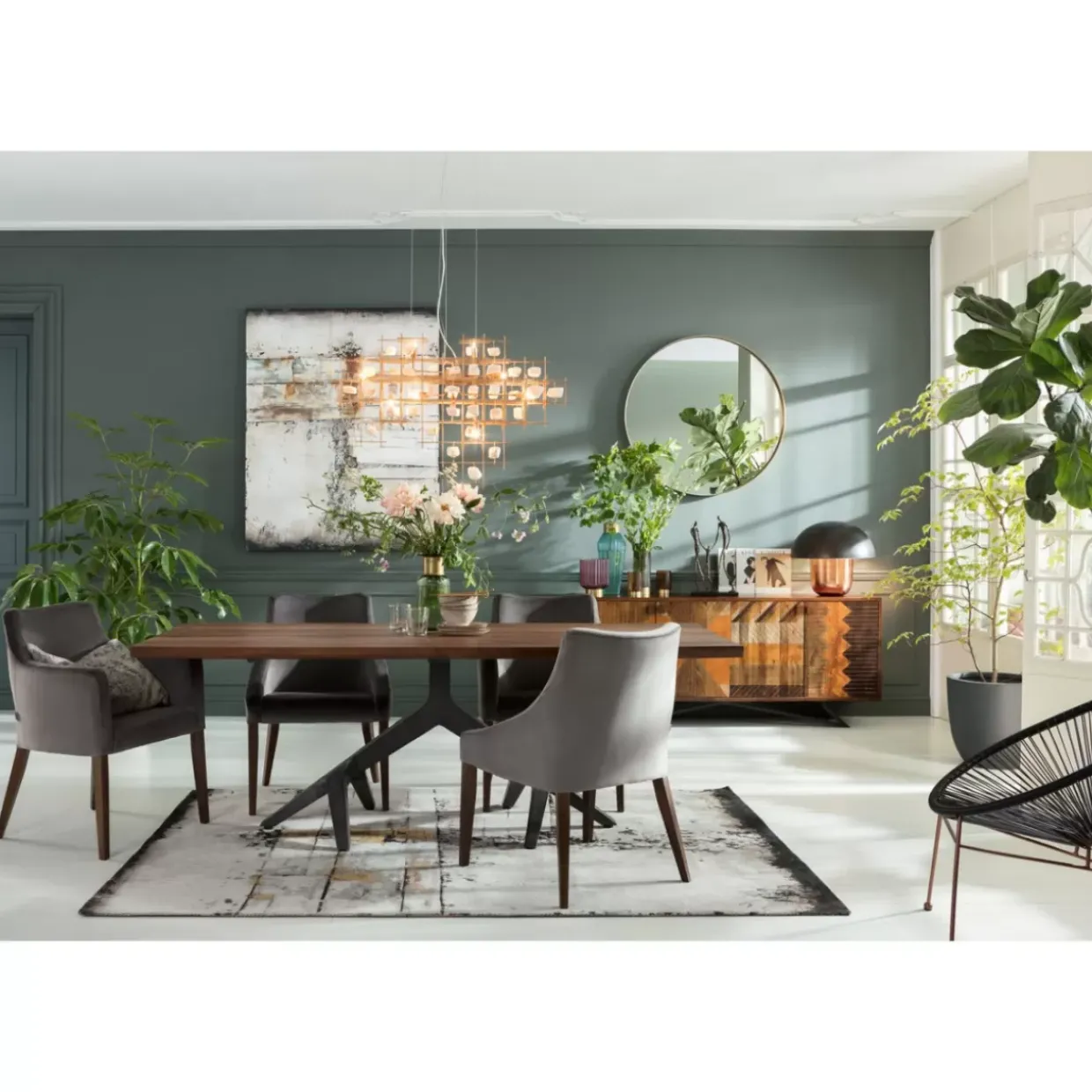 Acrylbild Abstract Grey Line Two 150X120