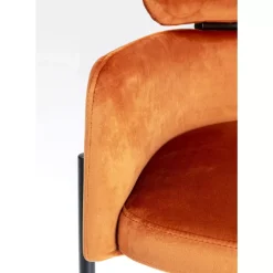 Armlehnstuhl Alexia Velvet Orange