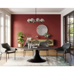 Armlehnstuhl Bess Grau