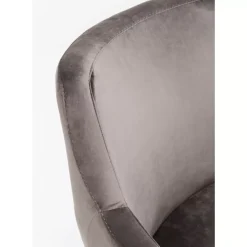 Armlehnstuhl Black Mode Velvet Grau