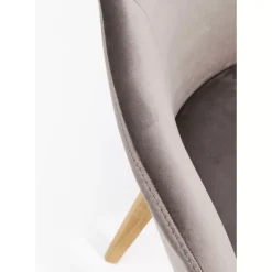 Armlehnstuhl Lady Velvet Grau