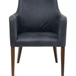 Armlehnstuhl Mode Leder Anthrazit