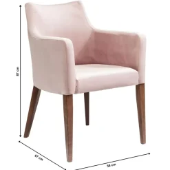 Armlehnstuhl Mode Velvet Rose