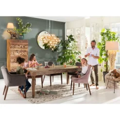 Armlehnstuhl Mode Velvet Grau