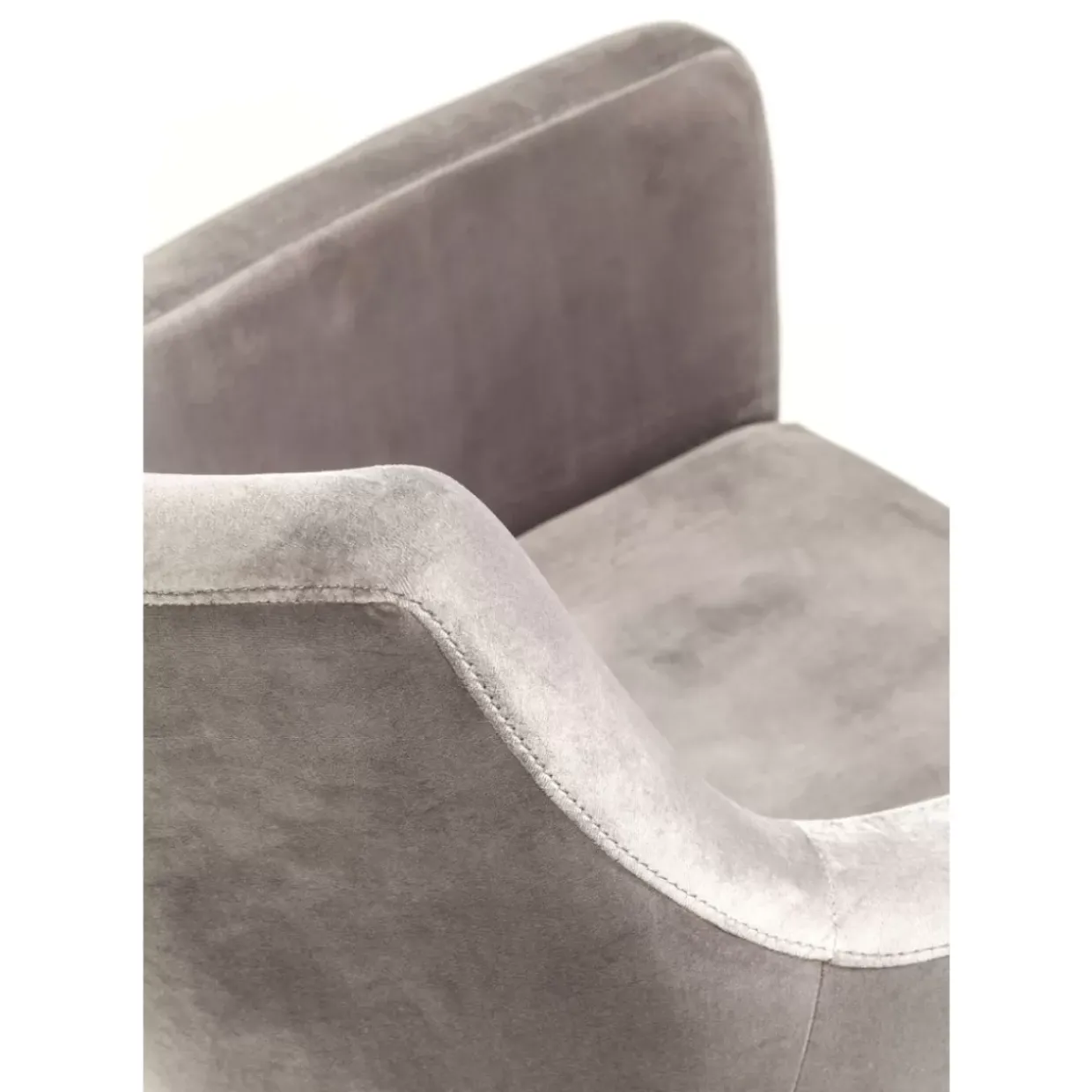 Armlehnstuhl Mode Velvet Grau