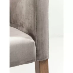 Armlehnstuhl Mode Velvet Grau