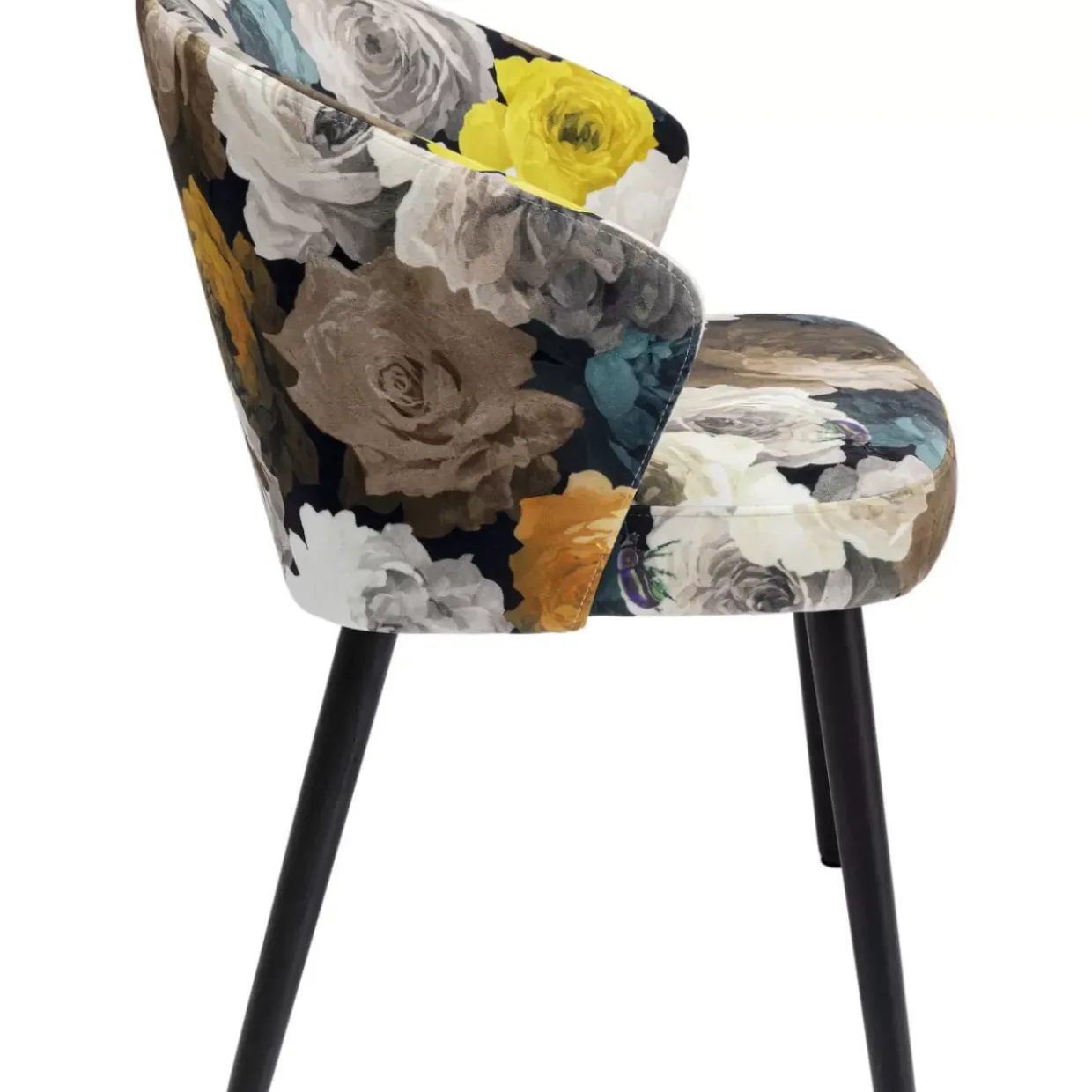 Armlehnstuhl Peony Flower Gelb