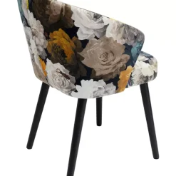 Armlehnstuhl Peony Flower Gelb