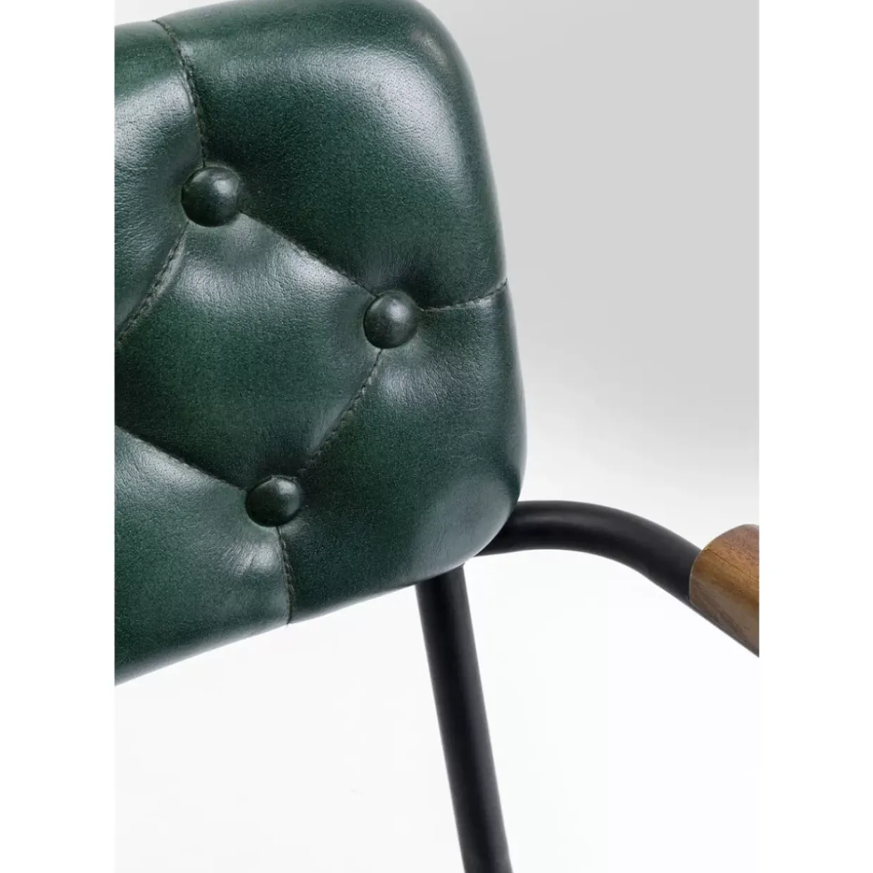 Armlehnstuhl Salsa Leder Dunkelgrun