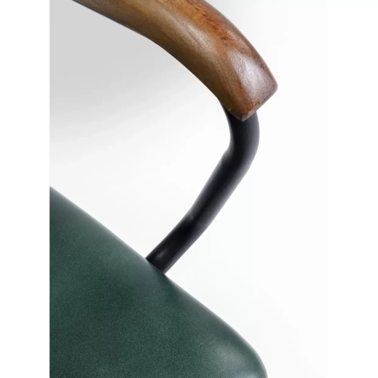 Armlehnstuhl Salsa Leder Dunkelgrun