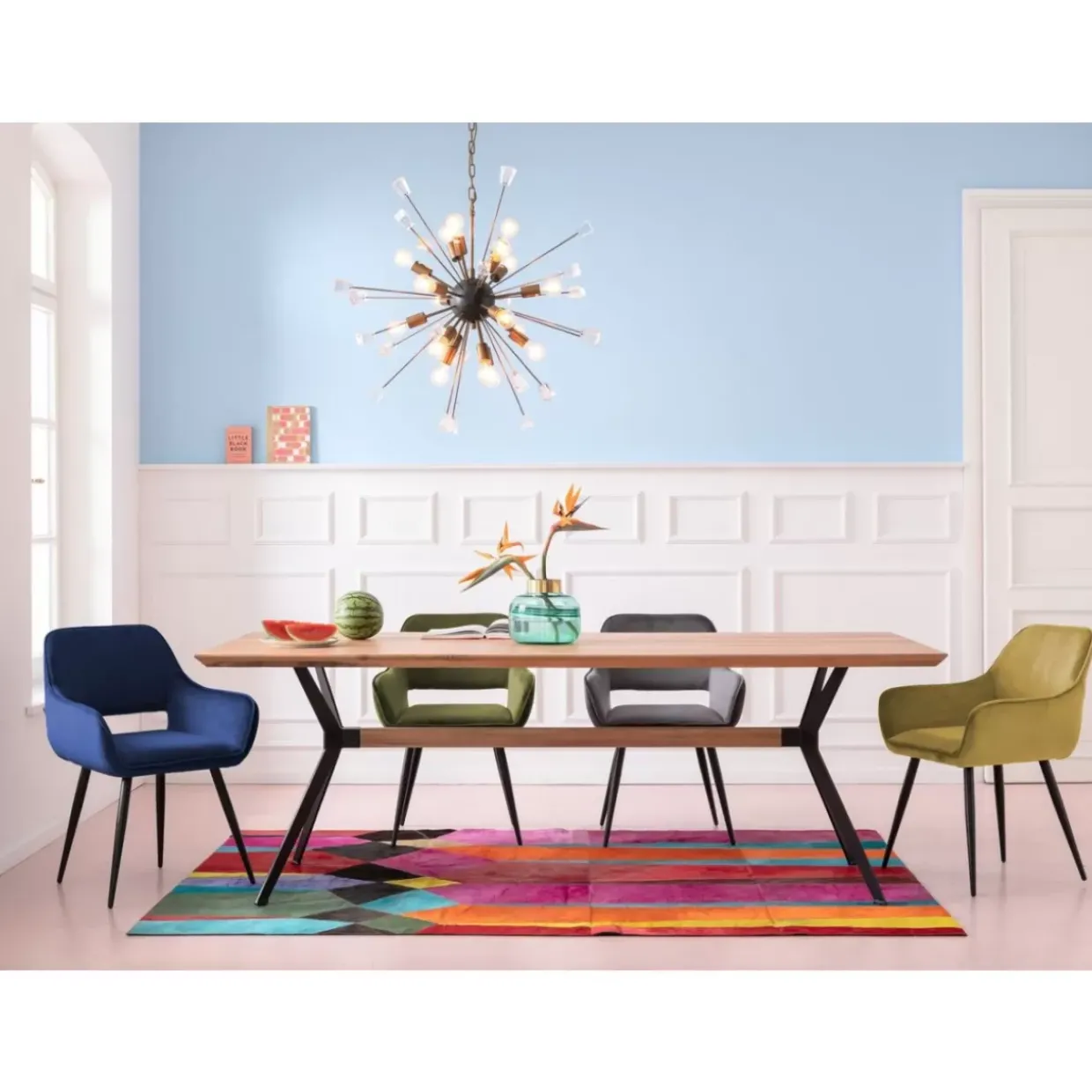 Armlehnstuhl San Francisco Blau