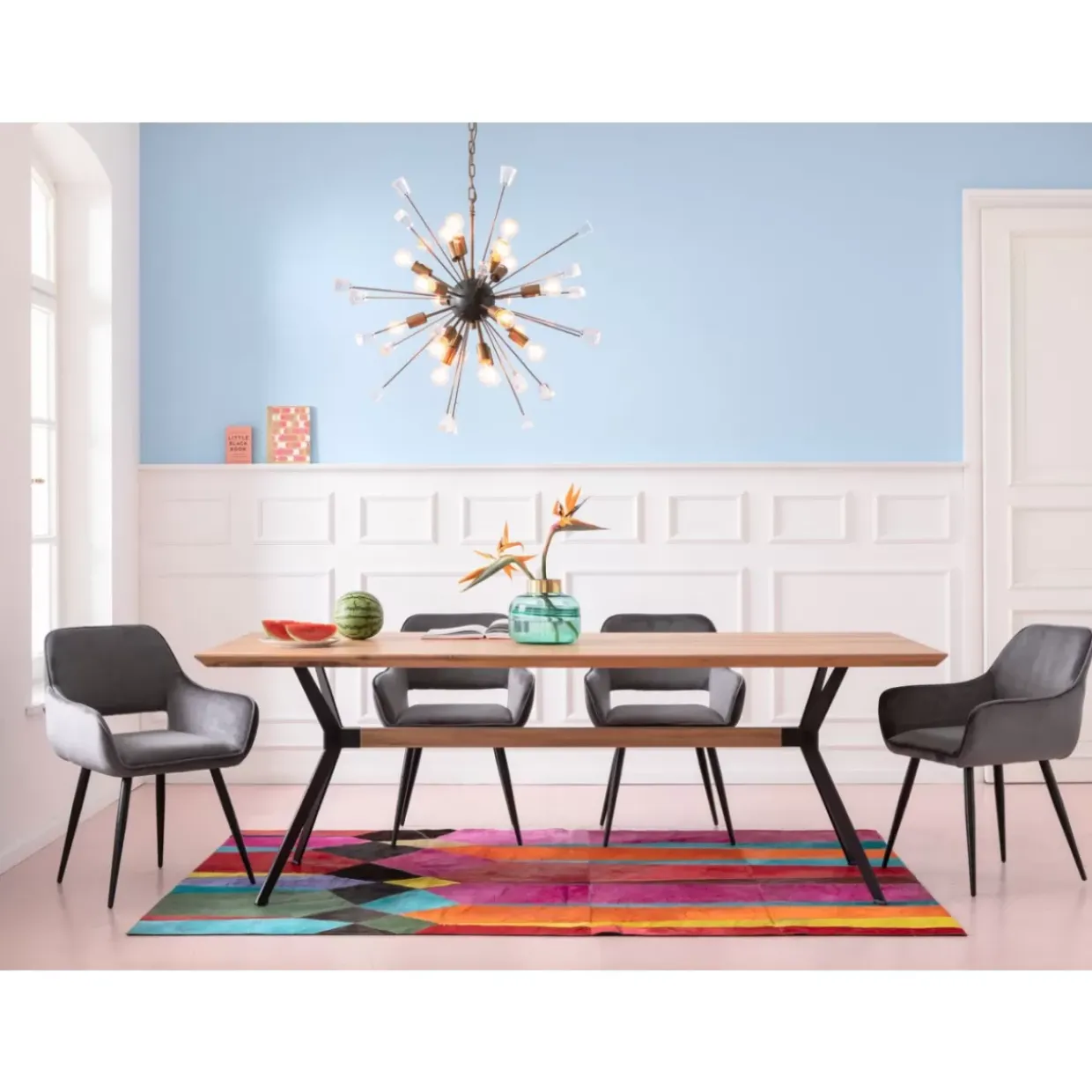 Armlehnstuhl San Francisco Grau