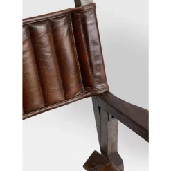 Armlehnstuhl Twist Leder Braun