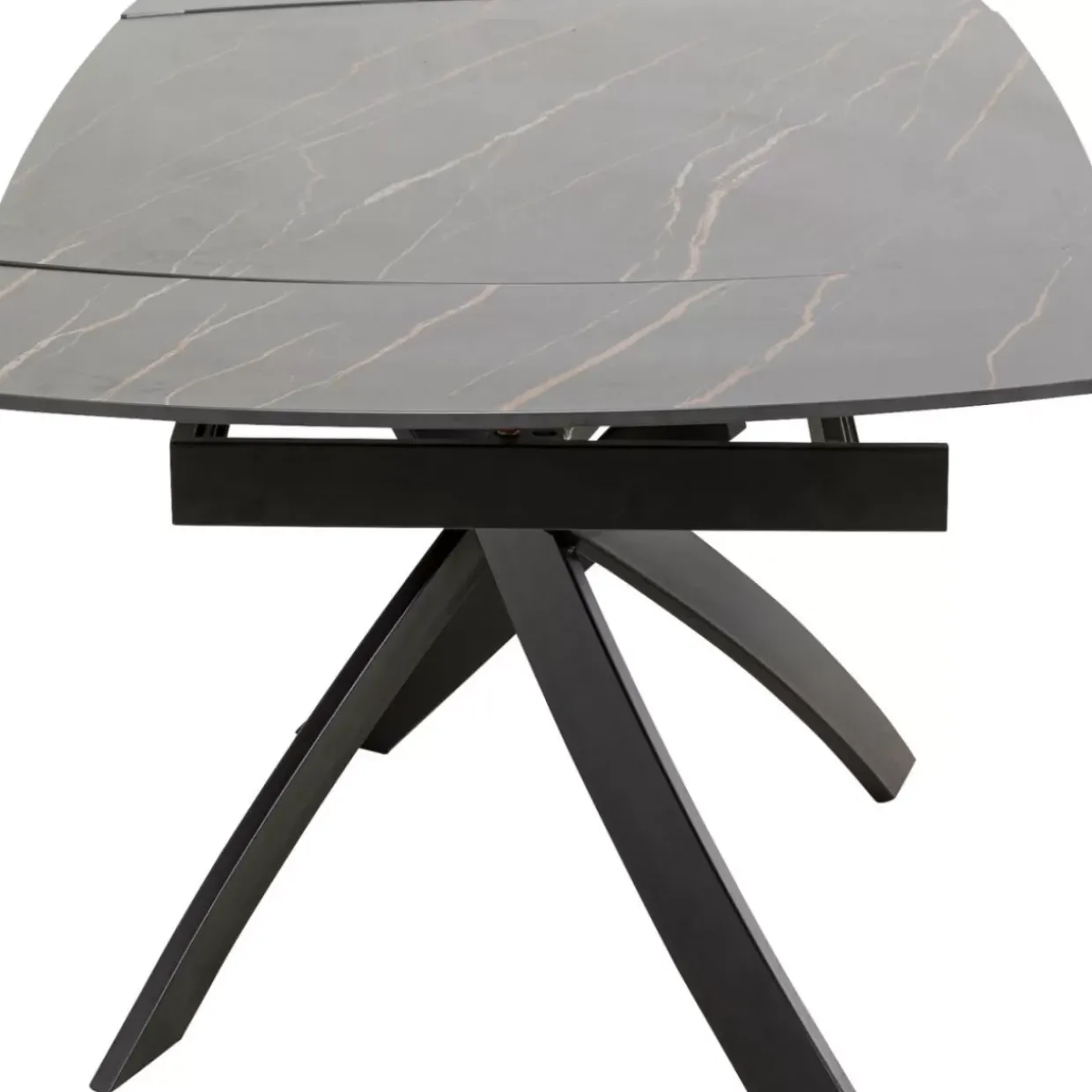 Ausziehtisch Twist Schwarz 120(30+30)X90Cm