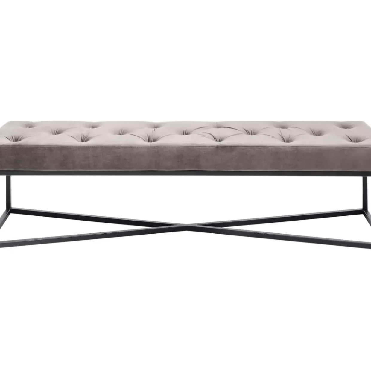 Bank Crossover Grau Schwarz 150X40Cm