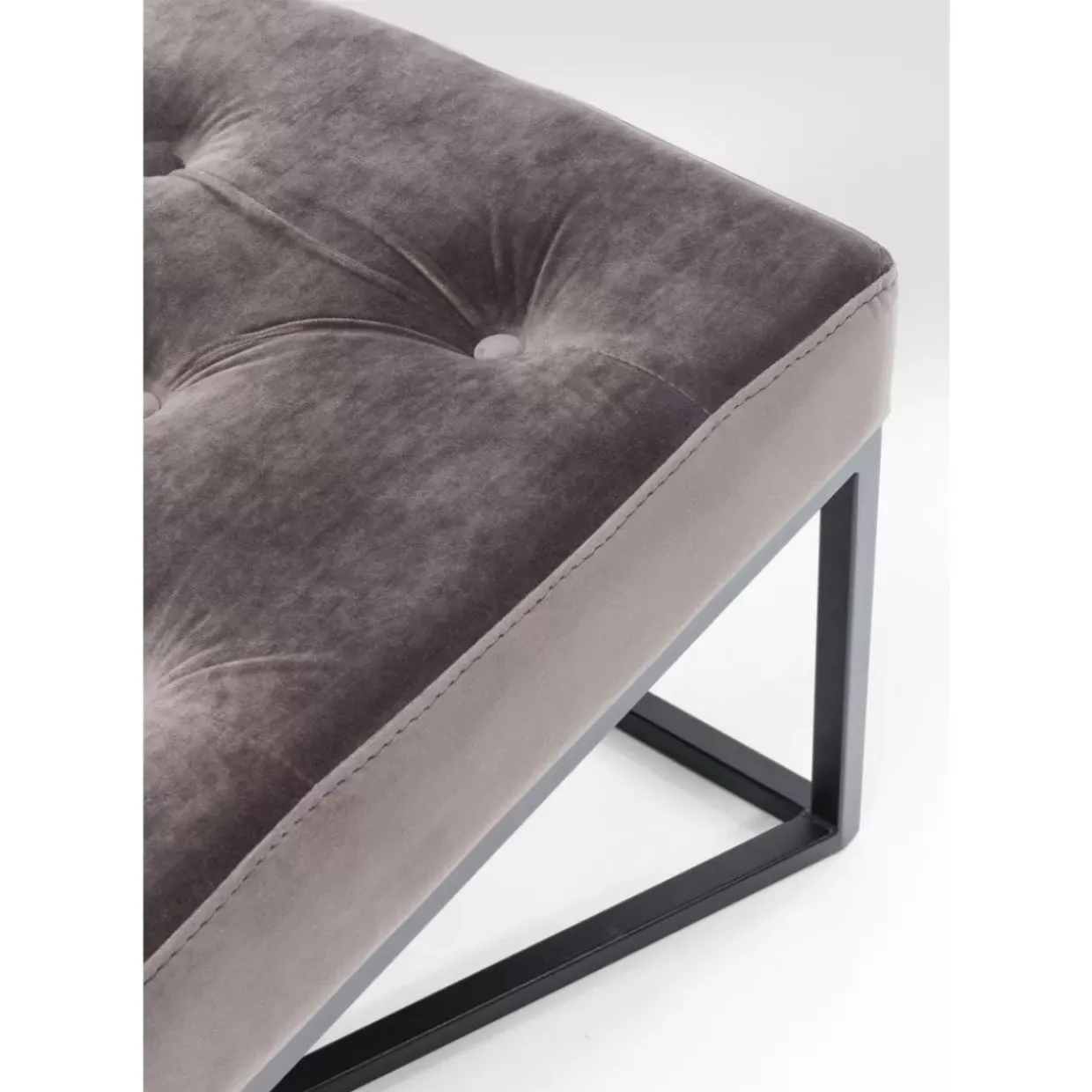 Bank Crossover Grau Schwarz 150X40Cm