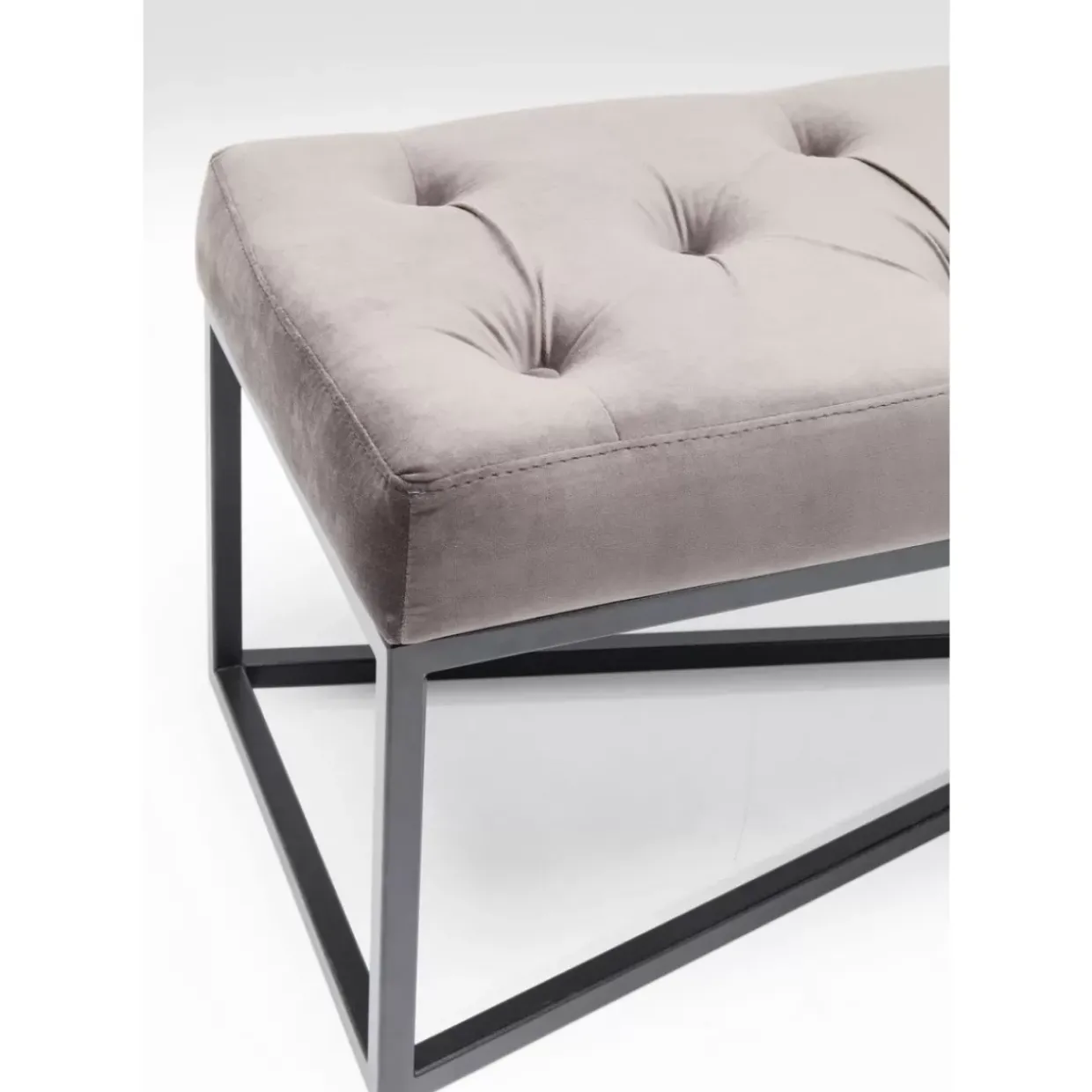 Bank Crossover Grau Schwarz 150X40Cm