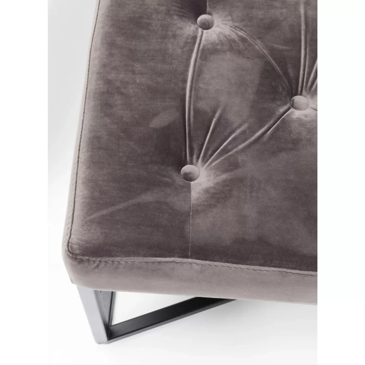 Bank Crossover Grau Schwarz 150X40Cm