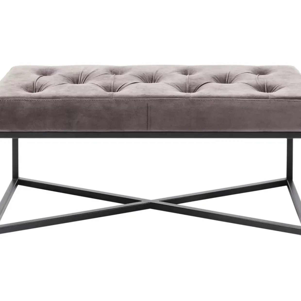 Bank Crossover Grau Schwarz 90X40Cm