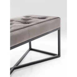 Bank Crossover Grau Schwarz 90X40Cm