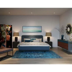 Bank Crossover Grau Schwarz 90X40Cm