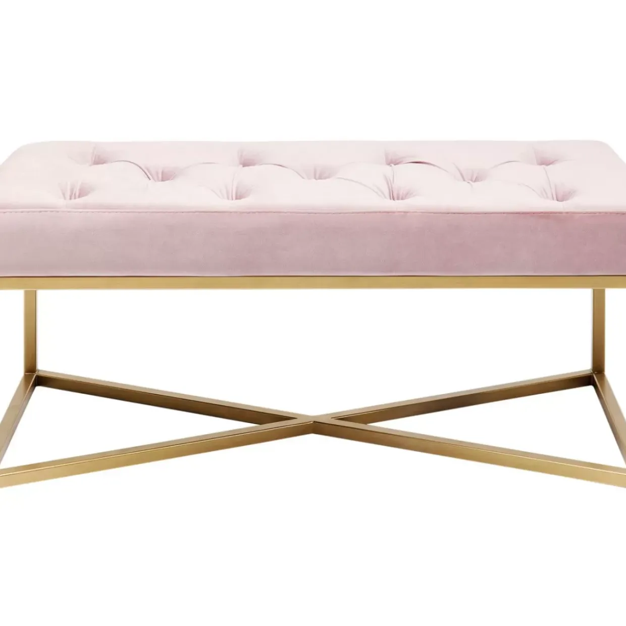 Bank Crossover Rose Messing 90X40Cm