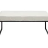 Bank Smart Boucle Creme Schwarz 90Cm