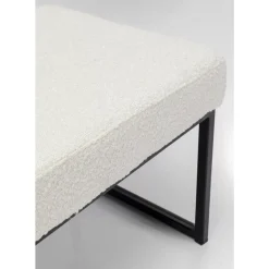 Bank Smart Boucle Creme Schwarz 90Cm