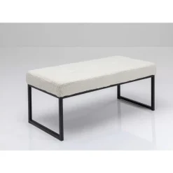 Bank Smart Boucle Creme Schwarz 90Cm