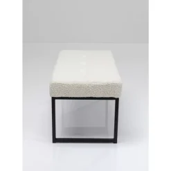 Bank Smart Boucle Creme Schwarz 90Cm