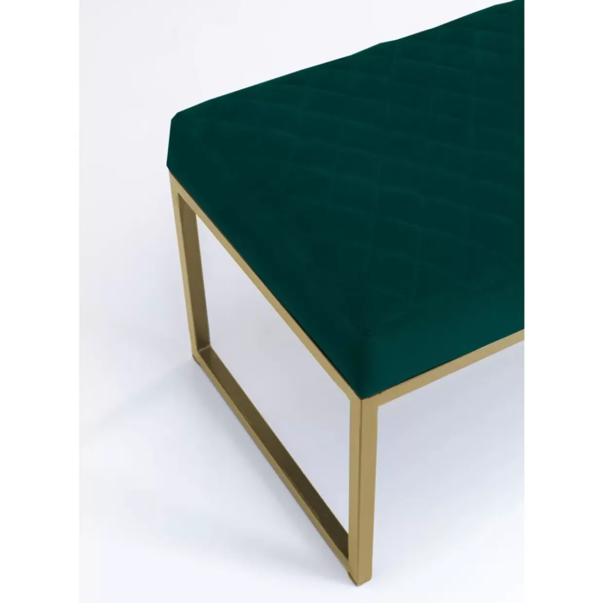 Bank Smart Dunkelgrun Messing 90Cm