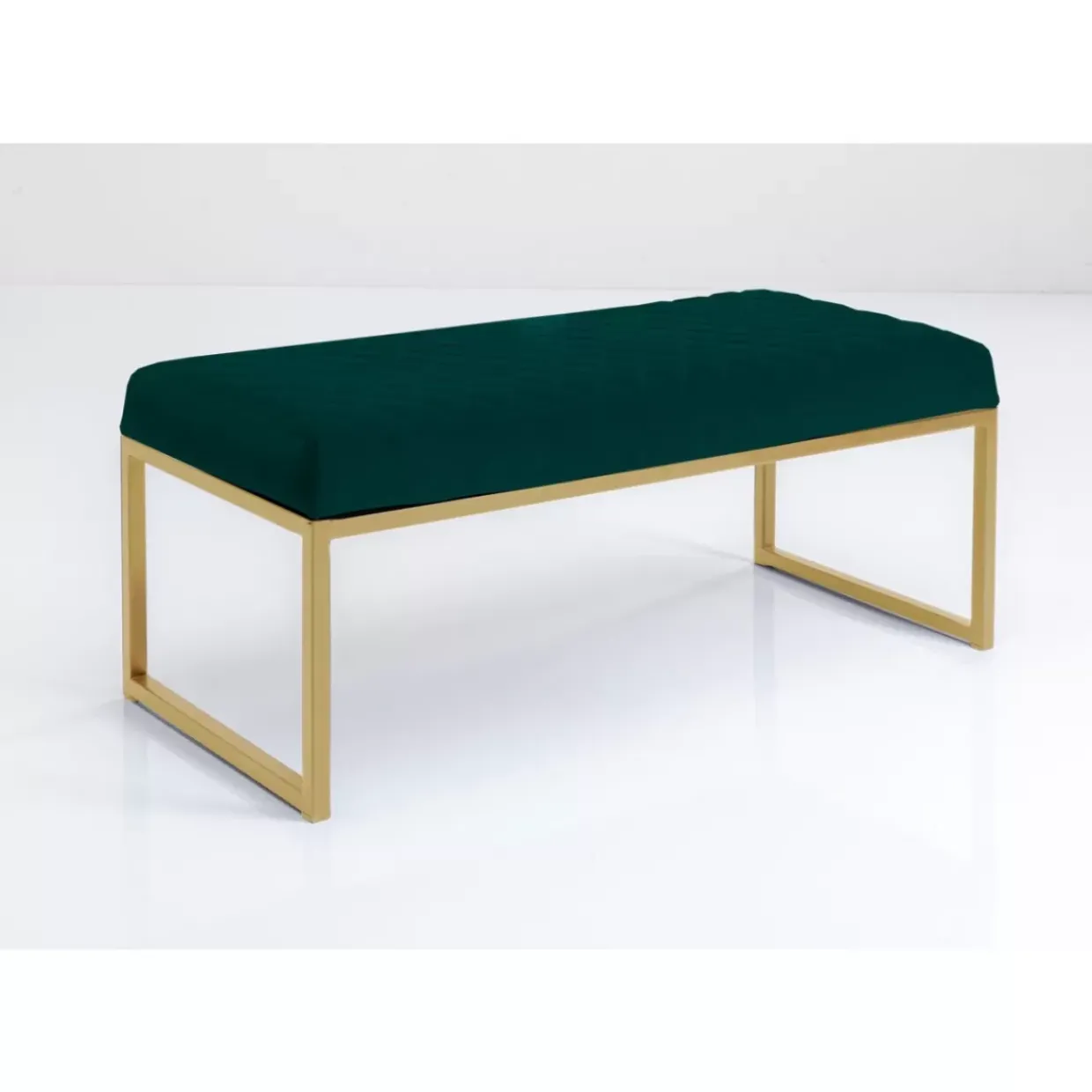 Bank Smart Dunkelgrun Messing 90Cm