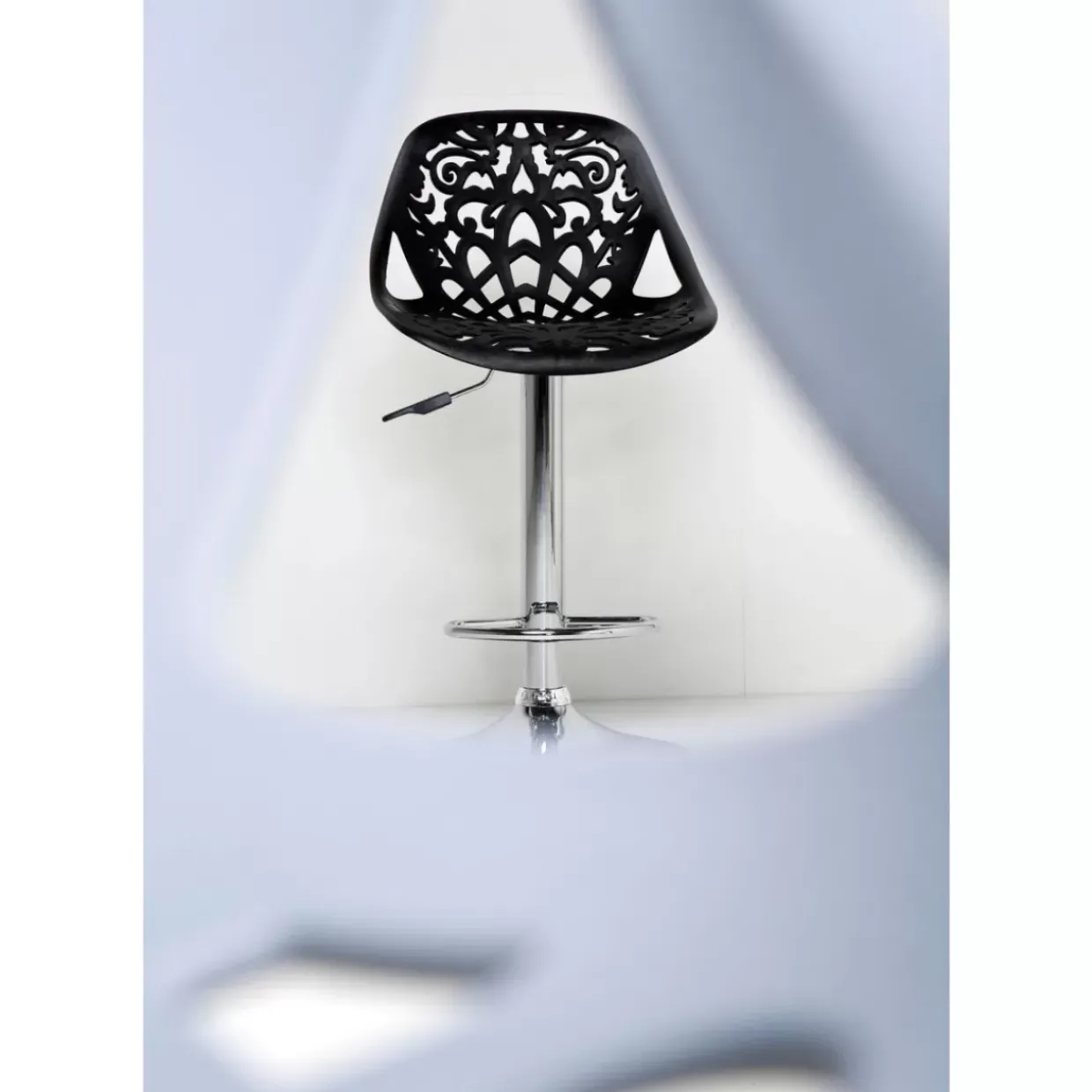 Barhocker Ornament White