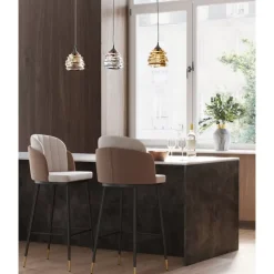 Barstuhl Hojas Beige