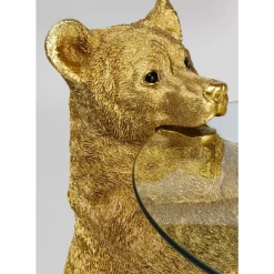 Beistelltisch Animal Bear Gold O40Cm