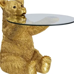 Beistelltisch Animal Bear Gold O40Cm