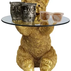 Beistelltisch Animal Bear Gold O40Cm