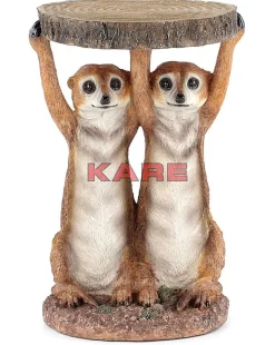 Beistelltisch Animal Meerkat Sisters O33Cm