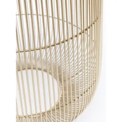 Beistelltisch Beam Weiss Marmor Messing O32Cm