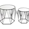 Beistelltisch Cobweb Schwarz (2/Set)