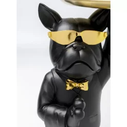 Beistelltisch Cool Bulldog Tray Schwarz 34X55Cm