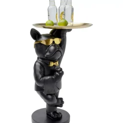 Beistelltisch Cool Bulldog Tray Schwarz 34X55Cm