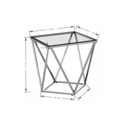 Beistelltisch Cristallo 50X50Cm