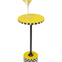 Beistelltisch Domero Checkers Gelb O25Cm