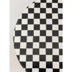 Beistelltisch Domero Chess Schwarz Weis O25Cm