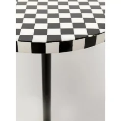 Beistelltisch Domero Chess Schwarz Weis O25Cm