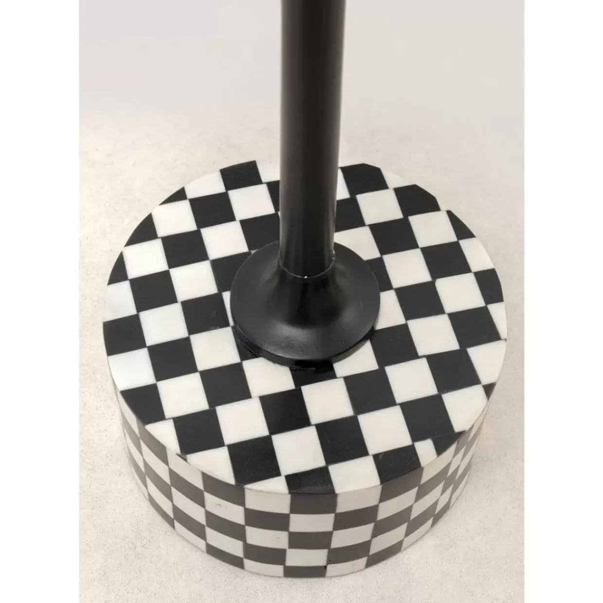 Beistelltisch Domero Chess Schwarz Weis O25Cm