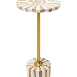 Beistelltisch Domero Cirque Gold Weis O25Cm