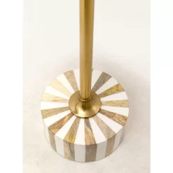 Beistelltisch Domero Cirque Gold Weis O25Cm