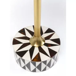 Beistelltisch Domero Star Braun Weis O40Cm